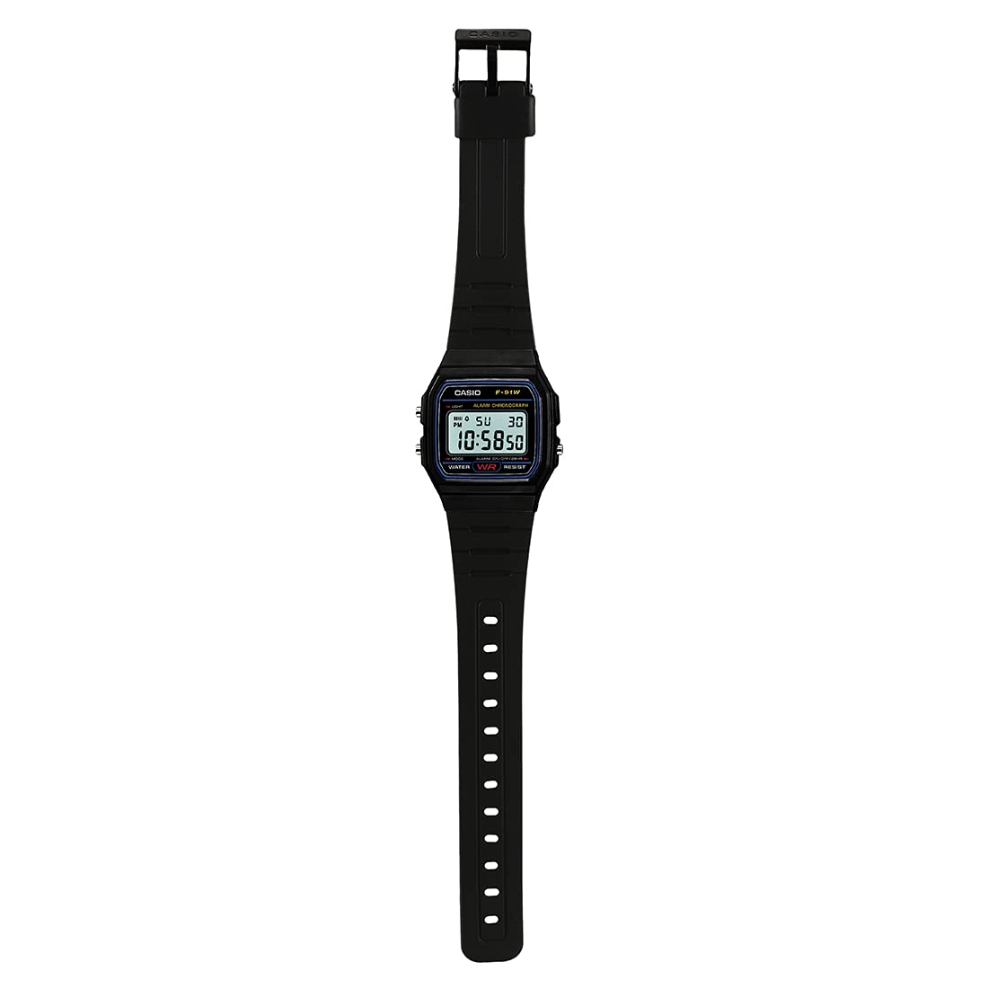 Casio Youth Series Digital Black Dial Unisex Watch - F-91W-1Q(D002)