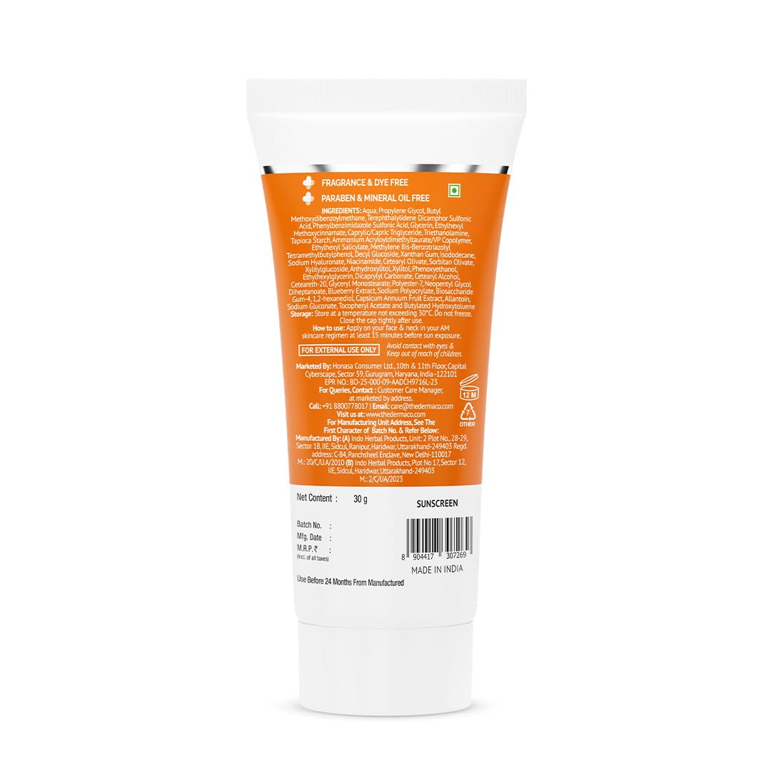 The Derma Co 1% Hyaluronic Sunscreen Aqua Gel SPF 50