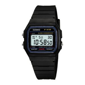 Casio Youth Series Digital Black Dial Unisex Watch – F-91W-1Q(D002)