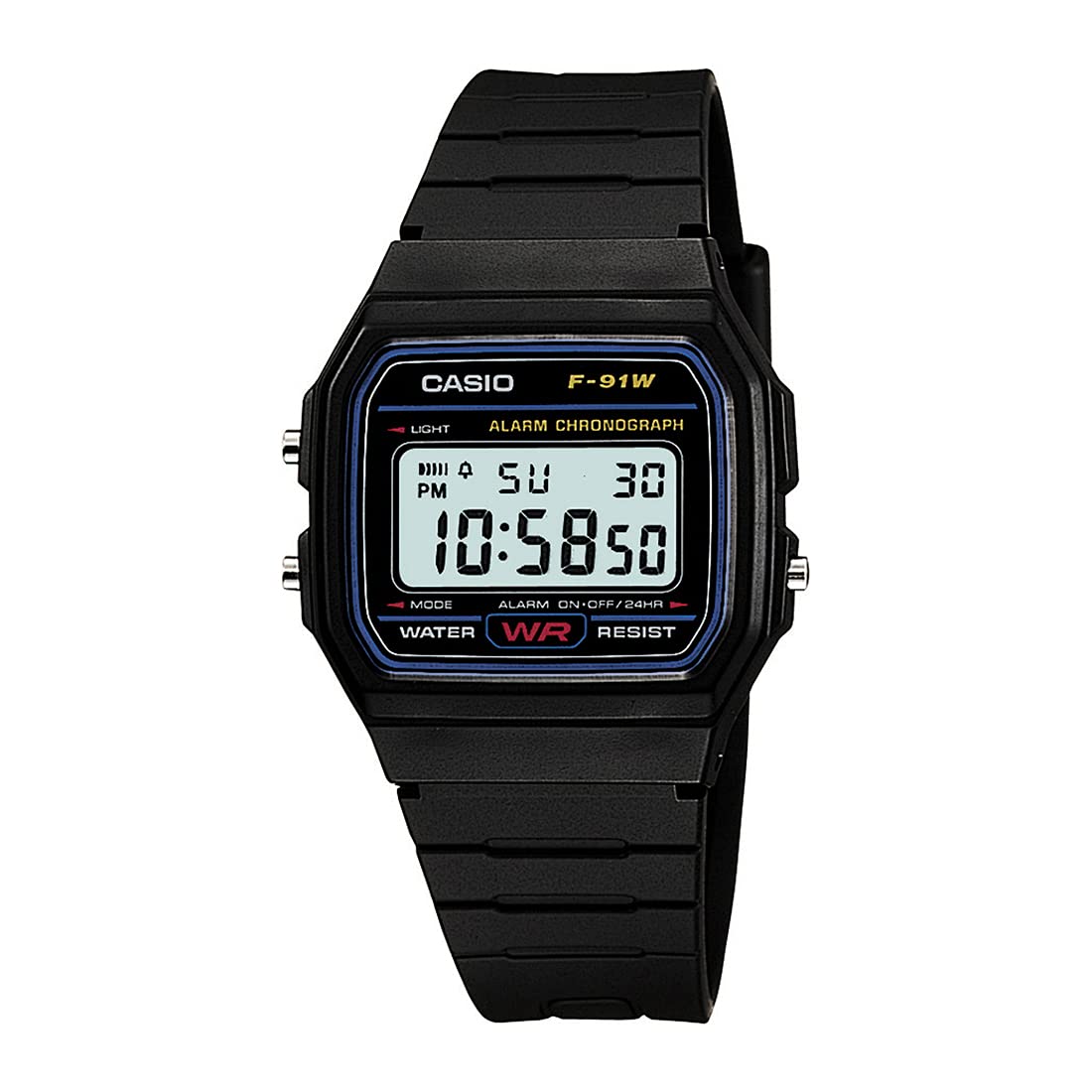 Casio Youth Series Digital Black Dial Unisex Watch - F-91W-1Q(D002)