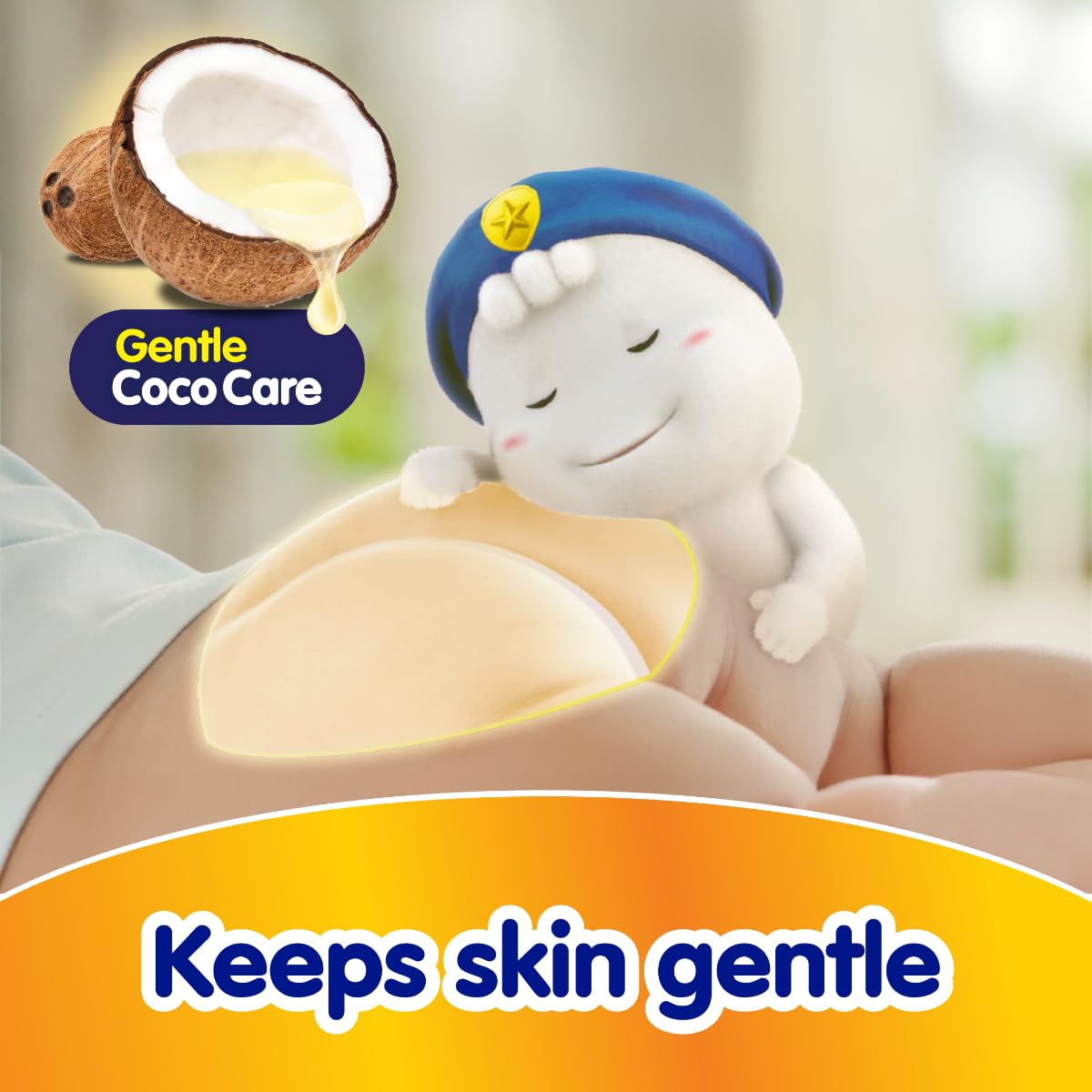 Mamypoko pants All night absorb| Pant Style Baby Diapers Large Size(L), 62 Count, Ideal for 9-14Kgs|1 Diaper= Upto All night Absorption|Wider Crisscross Sheet|Gentle Coco Care| 12hr Leakage Protection| Prevents Heaviness.