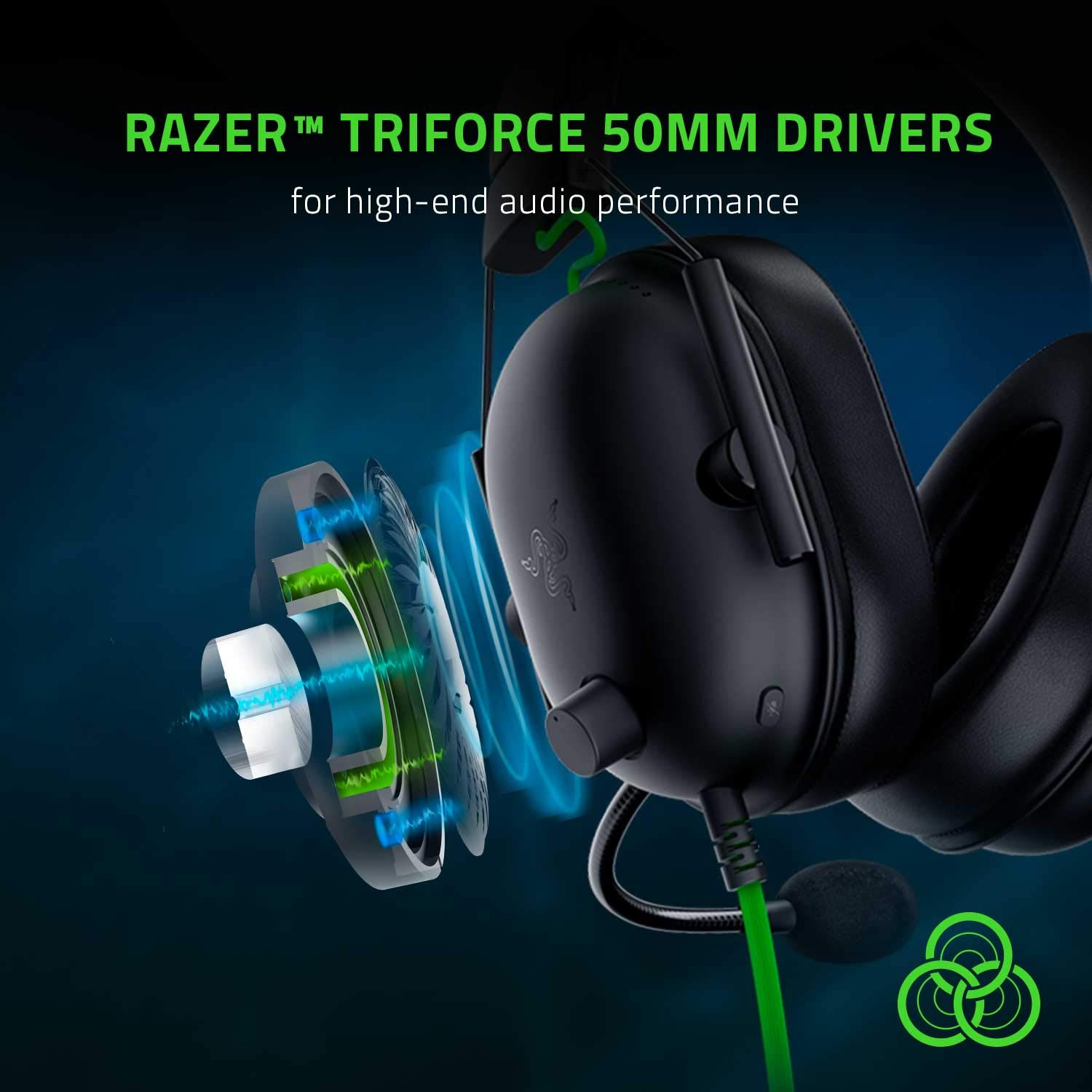 Razer BlackShark V2 X Gaming Headset - Black | 7.1 Surround Sound - 50mm Drivers - Memory Foam Cushion-for PC, PS4, PS5, Switch, Xbox One, Xbox Series X|S,Mobile-3.5mm Audio Jack -RZ04-03240100-R3M1