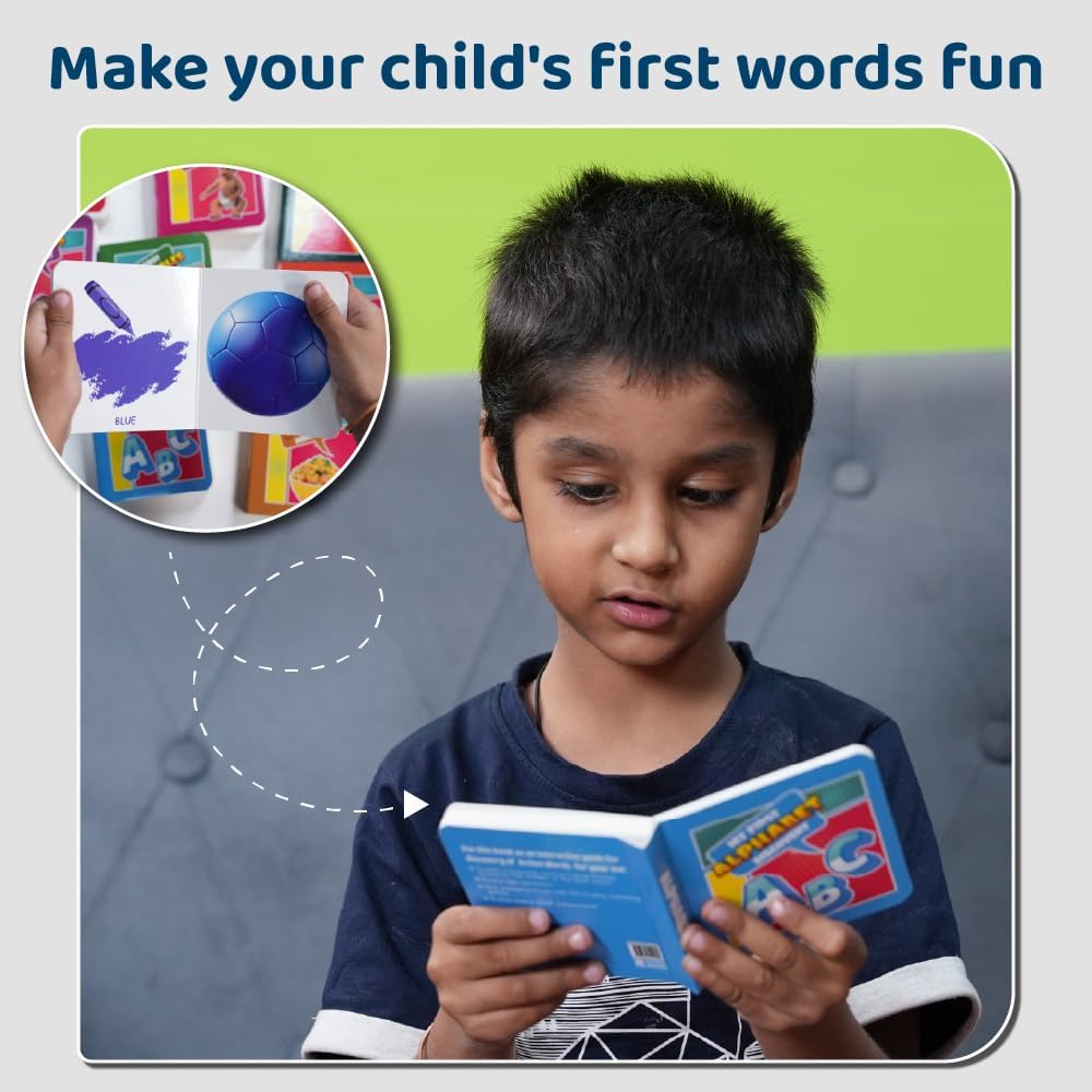 My First Library Set of 10 Board Books for Kids, Early Learning Book for Babies & Toddlers, Alphabets, Body Parts, Numbers, 1-3 Years (Kids' First Library Box Set)