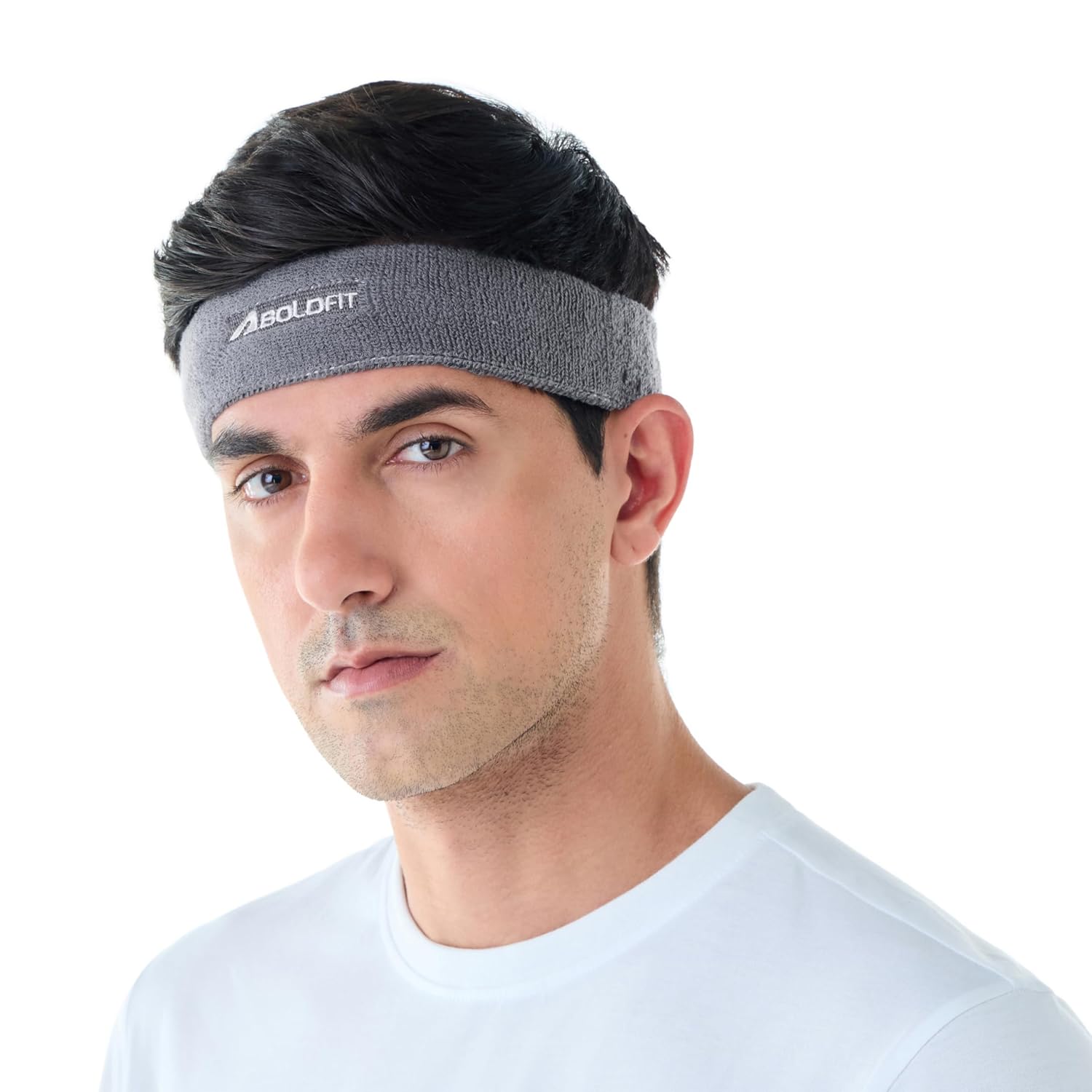Boldfit Gym Headband for Men and Women - Sports Headband for Workout & Running, Breathable, Non-Slip Sweat Head Bands for Long Hair