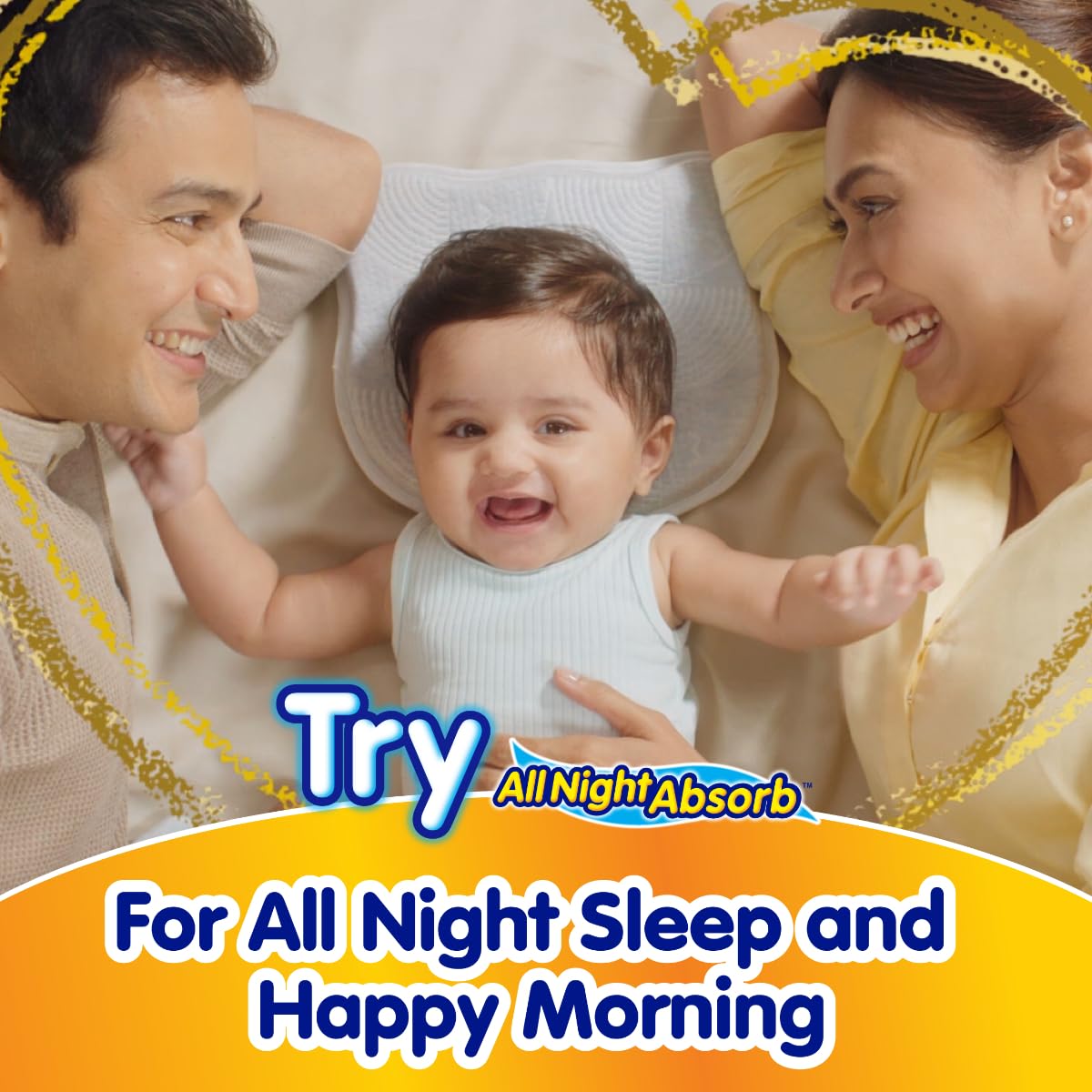 Mamypoko pants All night absorb| Pant Style Baby Diapers Large Size(L), 62 Count, Ideal for 9-14Kgs|1 Diaper= Upto All night Absorption|Wider Crisscross Sheet|Gentle Coco Care| 12hr Leakage Protection| Prevents Heaviness.