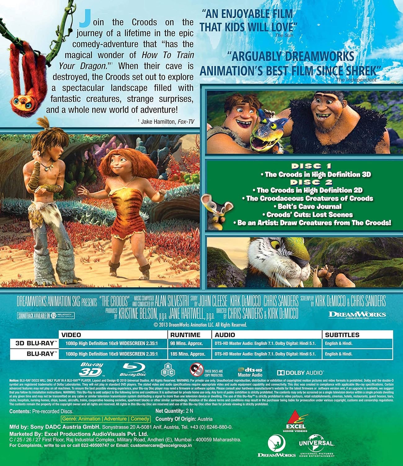 The Croods (Deluxe Edition) (Blu-ray 3D & Blu-ray) (2-Disc)