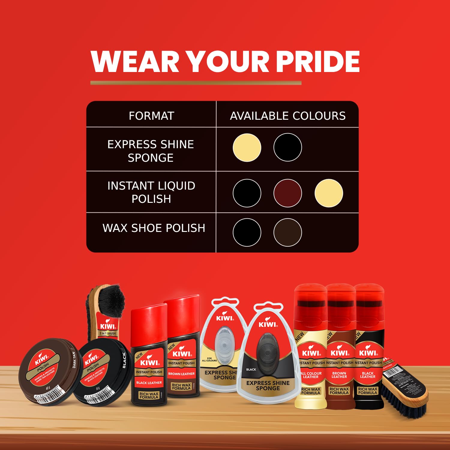 Kiwi Wax Shoe Polish | Renews and Protects Leather | For Black Leather (40 gm)