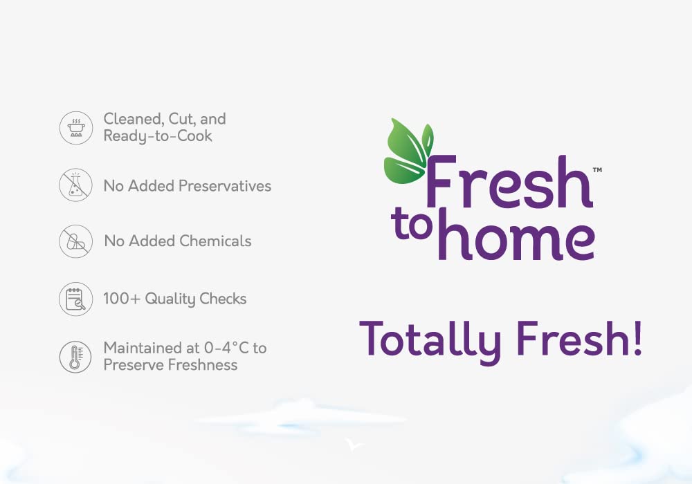 FreshToHome Premium Chicken | Curry Cut | 450g Pack | Skinless | Antibiotic-Residue-Free | Tender | Fresh | Never Frozen