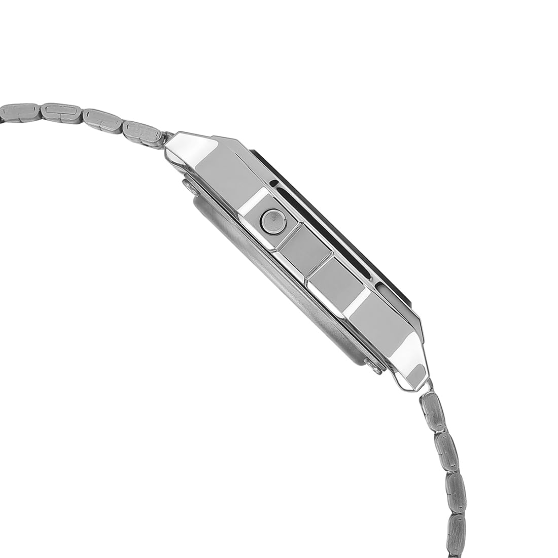 Casio Unisex Vintage A159W-N1DF Black Digital Dial Silver Stainless Steel Band D339