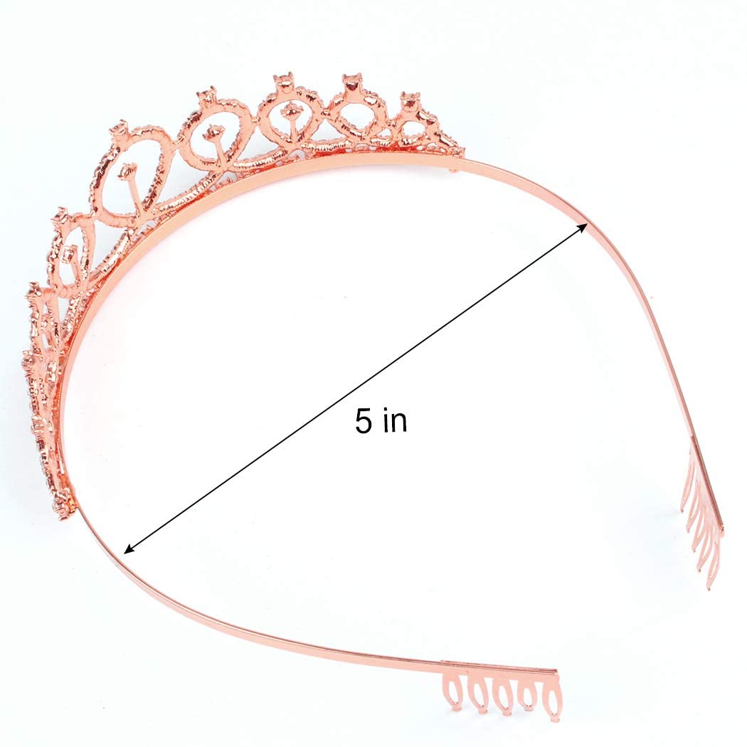 Shining Diva Fashion Latest Stylish Birthday Sash and Crown - Pack of 2 Pcs | Birthday Queen Crown | Birthday Gifts for Best Friend, Sister, Teenager | Birthday Decorations Items