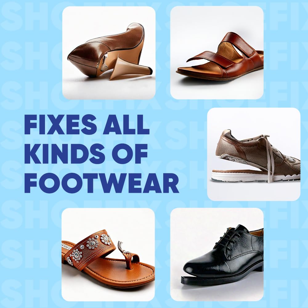 Fevicol Shoefix 2g, Pack of 2 | Expert Shoe Repair Glue | Swift Repairs, Waterproof, Easy to use & Unmatched Durability | Works on all Shoes - Formal, Sports, Crocs, Sneakers, School