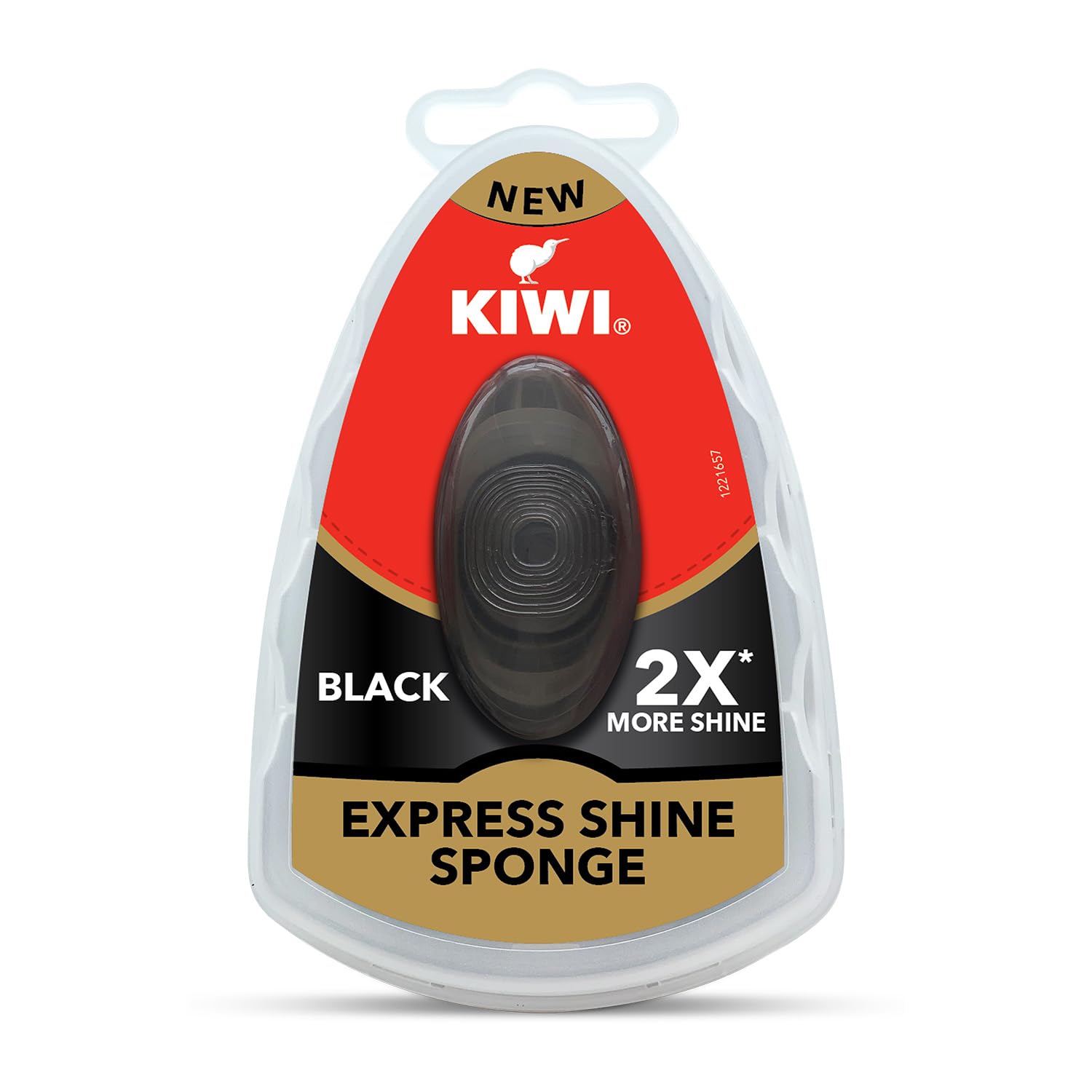 Kiwi Express Shine Sponge - Black, 1 Pc