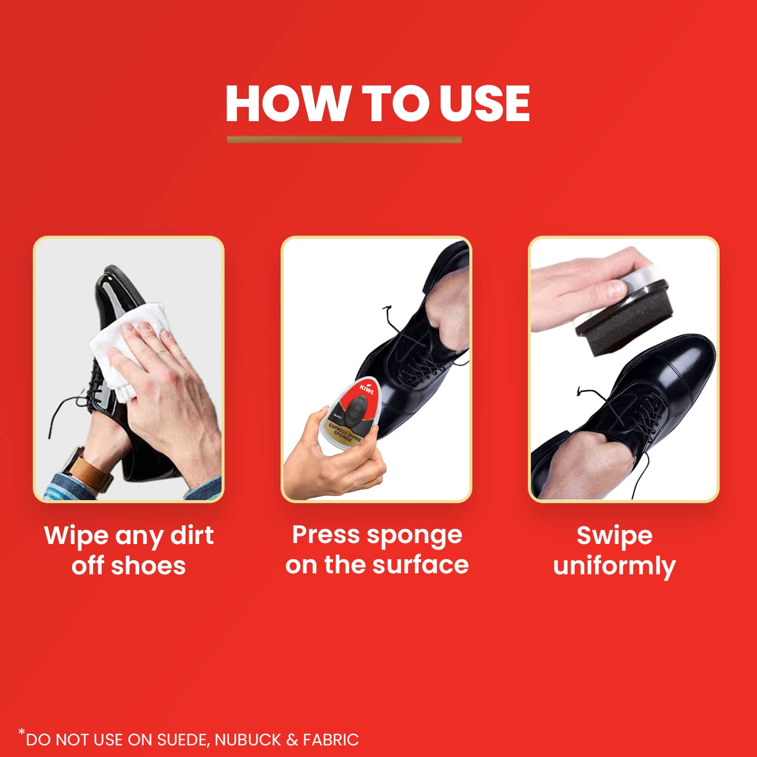 Kiwi Express Shine Sponge - Black, 1 Pc