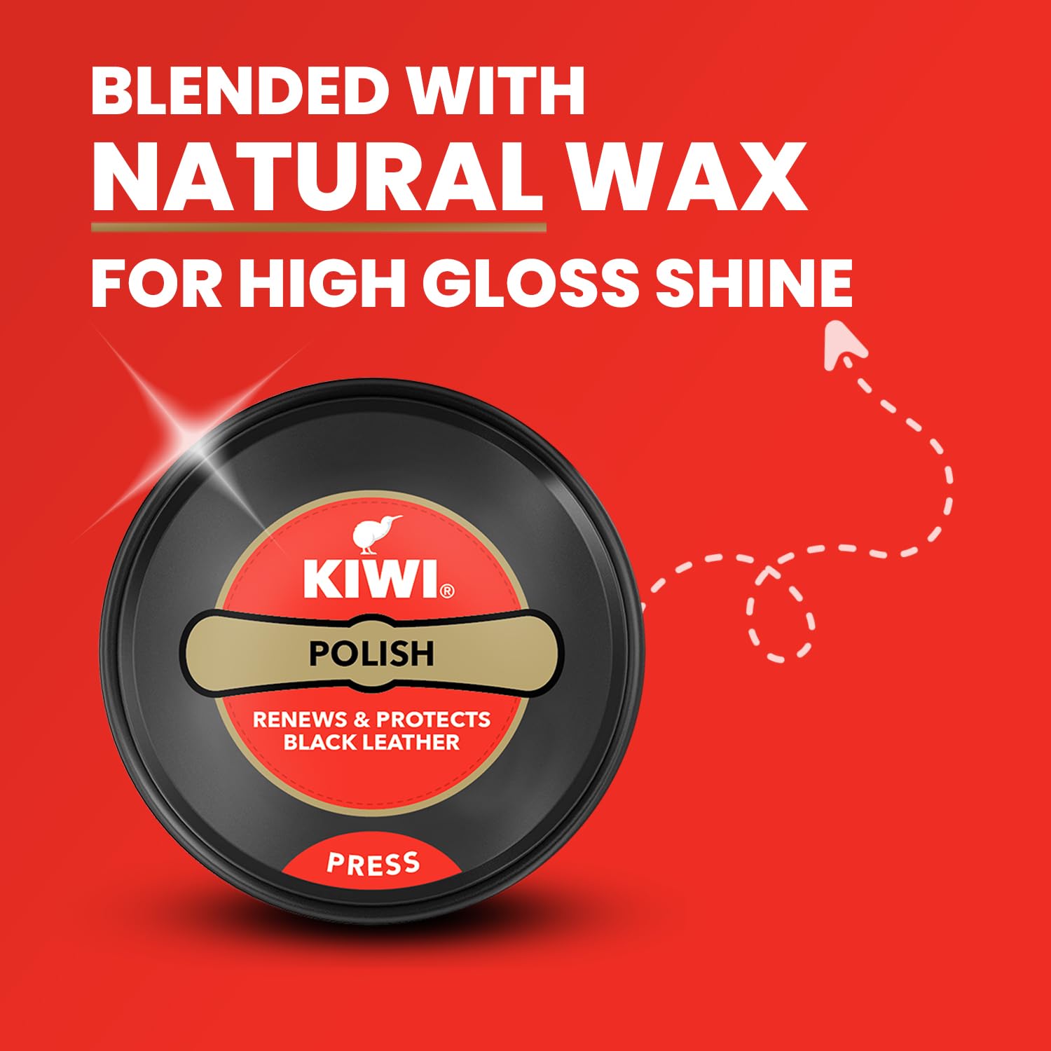 Kiwi Wax Shoe Polish | Renews and Protects Leather | For Black Leather (40 gm)