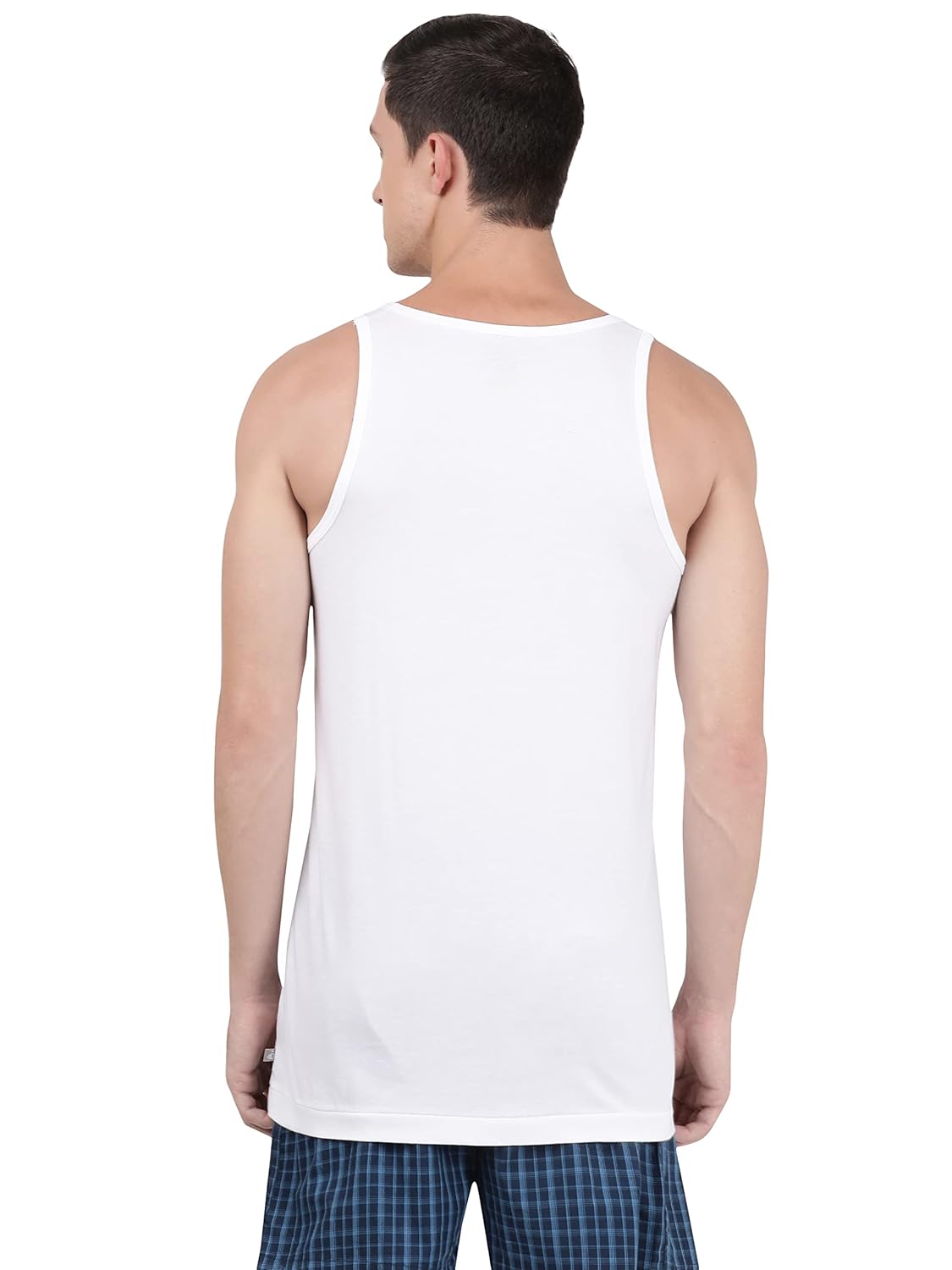 Jockey 8820 Men's Super Combed Cotton Round Neck Sleeveless Vest with Extended Length for Easy Tuck (Pack of 3)