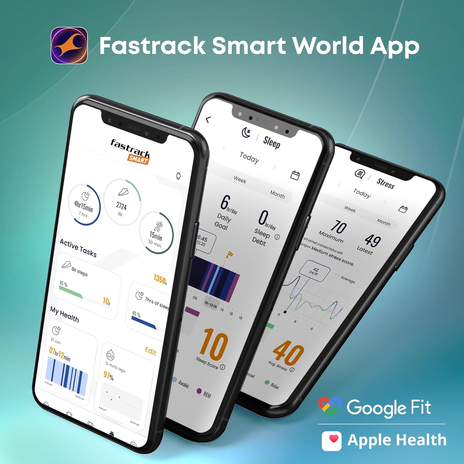 Fastrack Astor FR2 Pro 1.43" AMOLED Stainless Steel Smart Watch with SpO2, Heart Rate, BT Calling, Adaptive AOD, Functional Crown, AI Voice Assistant – Smartwatch for Stylish Professionals (Black)