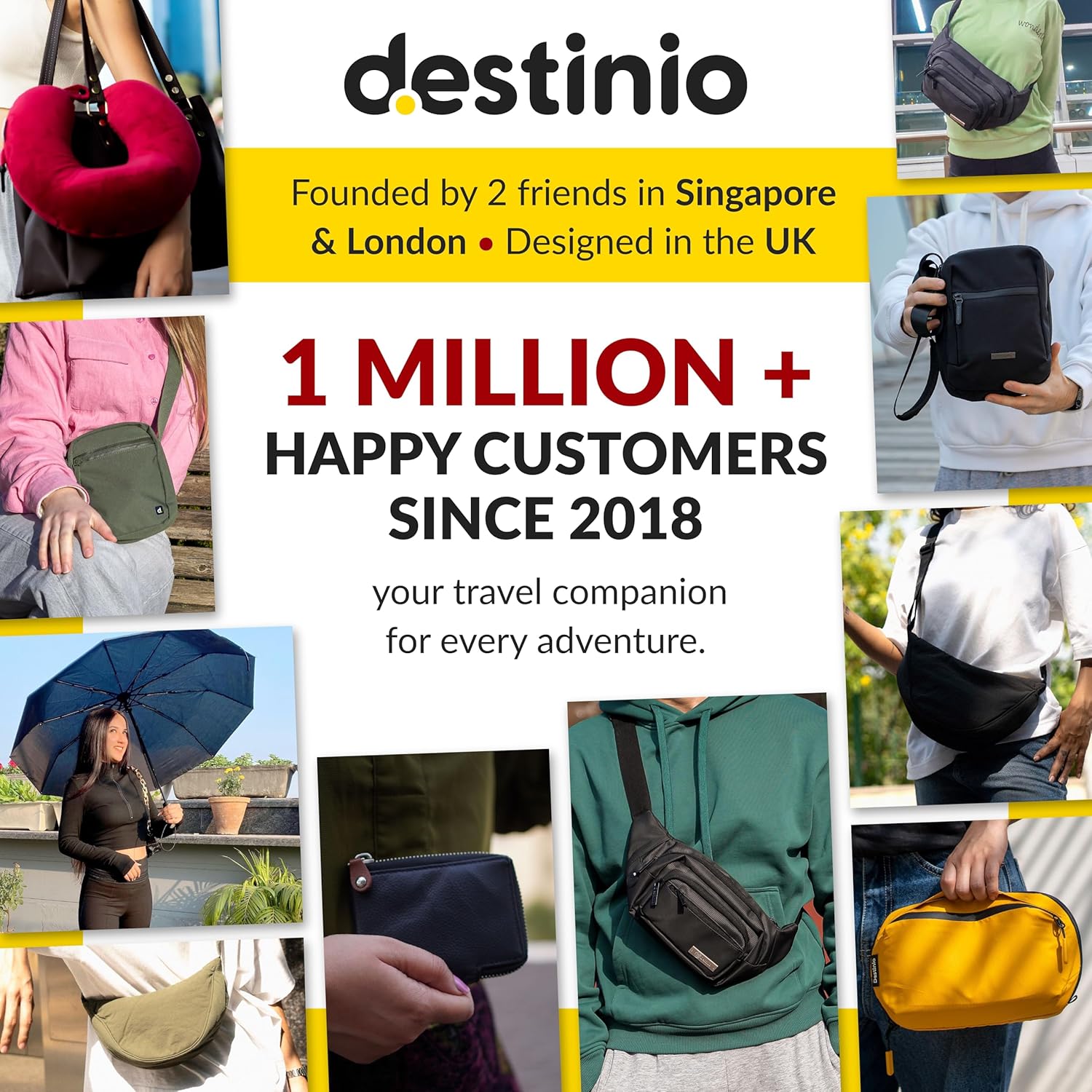 GoTrippin by Destinio Weight Machine for Luggage - 50 kg capacity, Steel body, Lifetime replacement - Digital Portable Electronic Luggage Weighing Scale for home, travel, flights, bags (Silver, 50 kg)